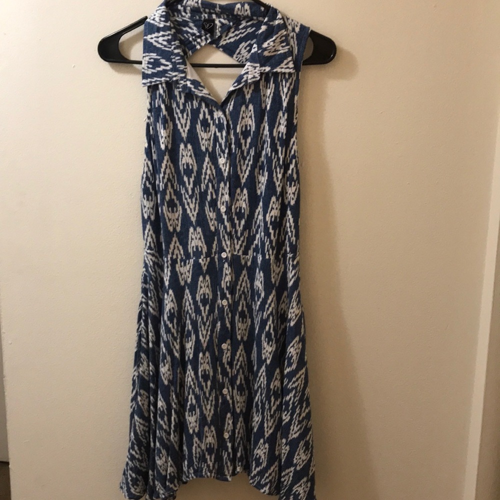 Backless- knee Length Day Dress